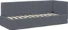 vidaXL Rohový rám postele s čelem tmavě šedý 80 cm x 200 cm Náhled obrázku produktu 4