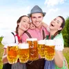 Relaxdays Trachtenhut Bayern, 5er Set, blau-weiße Kordel, Produktbild-Vorschau 2