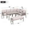 Garteneck-Essgruppe 8 Personen, Gartenmöbel-Set, Verzinktes Produktbild-Vorschau 4