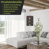 A modern living room with a white sectional sofa and a corner shelf unit. Produktbild-Vorschau