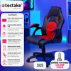Kancelářská židle Mike - černá/červená Náhled obrázku produktu 3
