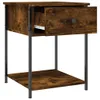 vidaXL Nočný stolík Smoked Oak 44x45x58 cm odvodený výrobok Náhľad obrázku produktu 5