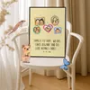 Mr. & Mrs. Panda Bild Igel Familie DIN A5 - Gelb Pastell - Produktbild-Vorschau 4