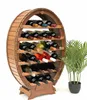 Drewniany stojak na wino DanDiBo stojąca beczka na wino 24 Podgląd zdjęcia produktu 1