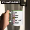 Trendation - "Eat Sleep Panic Repeat" Tasse Geschenkidee Produktbild-Vorschau 4