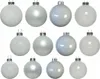 Weihnachtsbaumkugeln-Set 42 Stk. Weiß 5/6/7cm Glanz Matt Produktbild-Vorschau 3