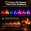 HOMAVO Cheminée électrique grise 18 pouces avec meuble 900 Voir les images du produit 3