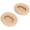 Two beige ear pads for headphones are shown on a white background. Podgląd zdjęcia produktu