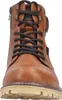 A close-up, front-facing view of a brown leather boot. Produktbild-Vorschau