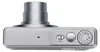 Top view of a silver compact digital camera with its lens extended. Náhľad obrázku produktu