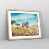 Gerahmtes Poster - Rahmen in heller Eiche - Surreal Elefant Produktbild-Vorschau 8