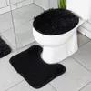 Set di 3 tappetini da bagno neri Anteprima dell’immagine prodotto 4