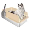 Katzenklo Edelstahl ,XL Offene Katzentoilette Edelstahl 28L Produktbild-Vorschau 1