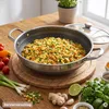 Ø40 cm Wok Bratpfanne Edelstahl Waben-Antihaftbeschichtung Produktbild-Vorschau 7