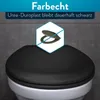 BENKSTEIN WC Sitz Toilettendeckel schwarz oval Klodeckel Produktbild-Vorschau 6