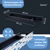 Sanics Handdoekhouder zonder boren, zwart, 40 cm, inclusief Productafbeelding-voorbeeld 2