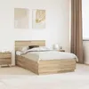 vidaXL Bettrahmen mit Kopfteil Sonoma-Eiche 120 x 200 cm Produktbild-Vorschau 2