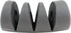 A gray foam pipe insulation piece with multiple V-shaped slots. Produktbild-Vorschau