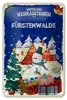 Blechschild Weihnachtsgrüße FÜRSTENWALDE Geschenk Produktbild-Vorschau 1
