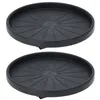 2er Set Kunststoff Pflanzenroller Rund Ø 35 cm Anthrazit Produktbild-Vorschau 1