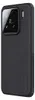 A black phone case with a textured surface and a camera cutout is shown in a studio shot. Produktbild-Vorschau