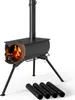 Wiltec Poêle pour tente de camping – 540 x 810 x 2387 mm – Voir les images du produit 1