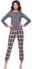 Merry Style Damen Schlafanzug Zweiteiler Pyjama lang bunt Produktbild-Vorschau 3