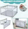 120 x 120 cm Laufstall Baby Faltbar, Laufgitter mit Tür & Produktbild-Vorschau 2