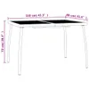 vidaXL Set da pranzo da giardino 5 pezzi in acciaio Anteprima dell’immagine prodotto 9