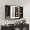 Puluomis armoire de toilette salle de bain extractible Voir les images du produit 1