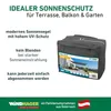 Sonnensegel Rechteck, 4x5m, anthrazit, wasserabweisend Produktbild-Vorschau 6