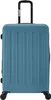 A teal suitcase with black wheels and handle against a white background. Produktbild-Vorschau