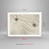 Gerahmtes Poster - Weißer Rahmen - Steine Figuren Sand - Produktbild-Vorschau 5