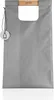 A grey reusable shopping bag with a wooden handle and a small circular tag attached. Náhľad obrázku produktu