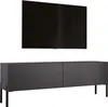 Mobile TV in antracite con gambe in nero, 140 x 52 x 32 cm Anteprima dell’immagine prodotto 1