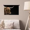 MuchoWow® Wandteppich Wandbehang Schottisches Hochlandrind Produktbild-Vorschau 5
