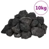 vidaXL Lavagranulat 10 kg Schwarz 3-5 cm Produktbild-Vorschau 1