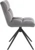 HOME DELUXE - Esszimmerstuhl NODA 4er Set - Farbe: Hellgrau Produktbild-Vorschau 5