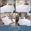 Utopia Couette légère 240 x 260 cm en microfibre blanche Voir les images du produit 12