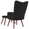 vidaXL Relax kreslo s taburetkou Black Velvet Náhľad obrázku produktu 4