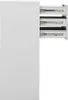 A white filing cabinet with three open drawers, showing metal drawer slides. Anteprima dell’immagine prodotto