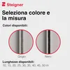 STEIGNER Guarnizione a spazzola autoadesiva per porte Anteprima dell’immagine prodotto 6