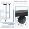 Dripex Schreibtisch Beistelltisch mit Rollen Laptoptisch Produktbild-Vorschau 5
