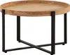 WOHNLING Couchtisch 60x60x35 cm Akazie Massivholz Metall Produktbild-Vorschau 6