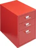 A red metal roll container with three drawers. Anteprima dell’immagine prodotto