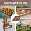 10er-Set Holzleisten - Nussbaum gehobelt - 40 x 40 x 500 mm Produktbild-Vorschau 7