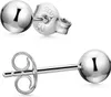 MATERIA Kugel Ohrstecker Damen Silber 925 - Runde Ohrringe Produktbild-Vorschau 1