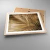 Gerahmtes Poster - Rahmen in heller Eiche - Blatt Gold Produktbild-Vorschau 3