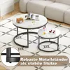 MODFU Runder Couchtisch,Satztische,2-in-1 Produktbild-Vorschau 7
