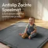 CASABEL Baby Speelmat van Grijs Fluweel 150×180 cm, Dik en Productafbeelding-voorbeeld 3